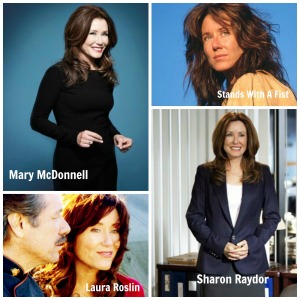 The lovely Mary McDonnell, in three of my favorite roles.